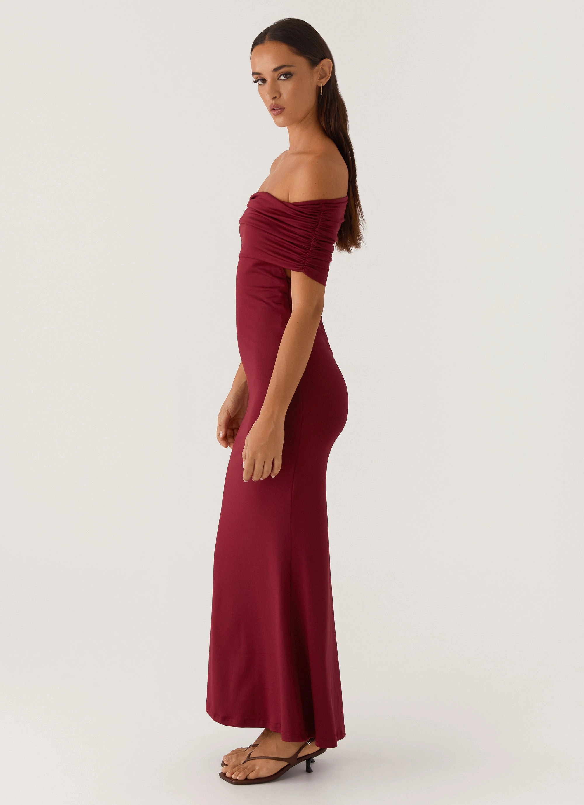 Maude Maxi Dress - Maroon Everyday-Use