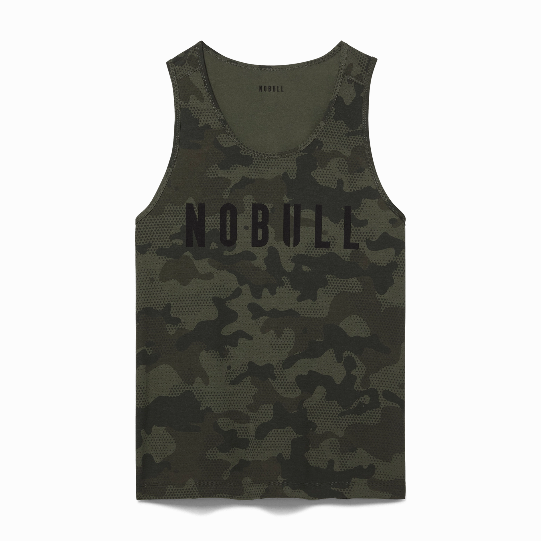 Men's Camo NOBULL Tank HeavyweightThermal Non Restrictive Collar