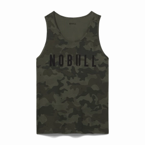 Men's Camo NOBULL Tank HeavyweightThermal Non Restrictive Collar