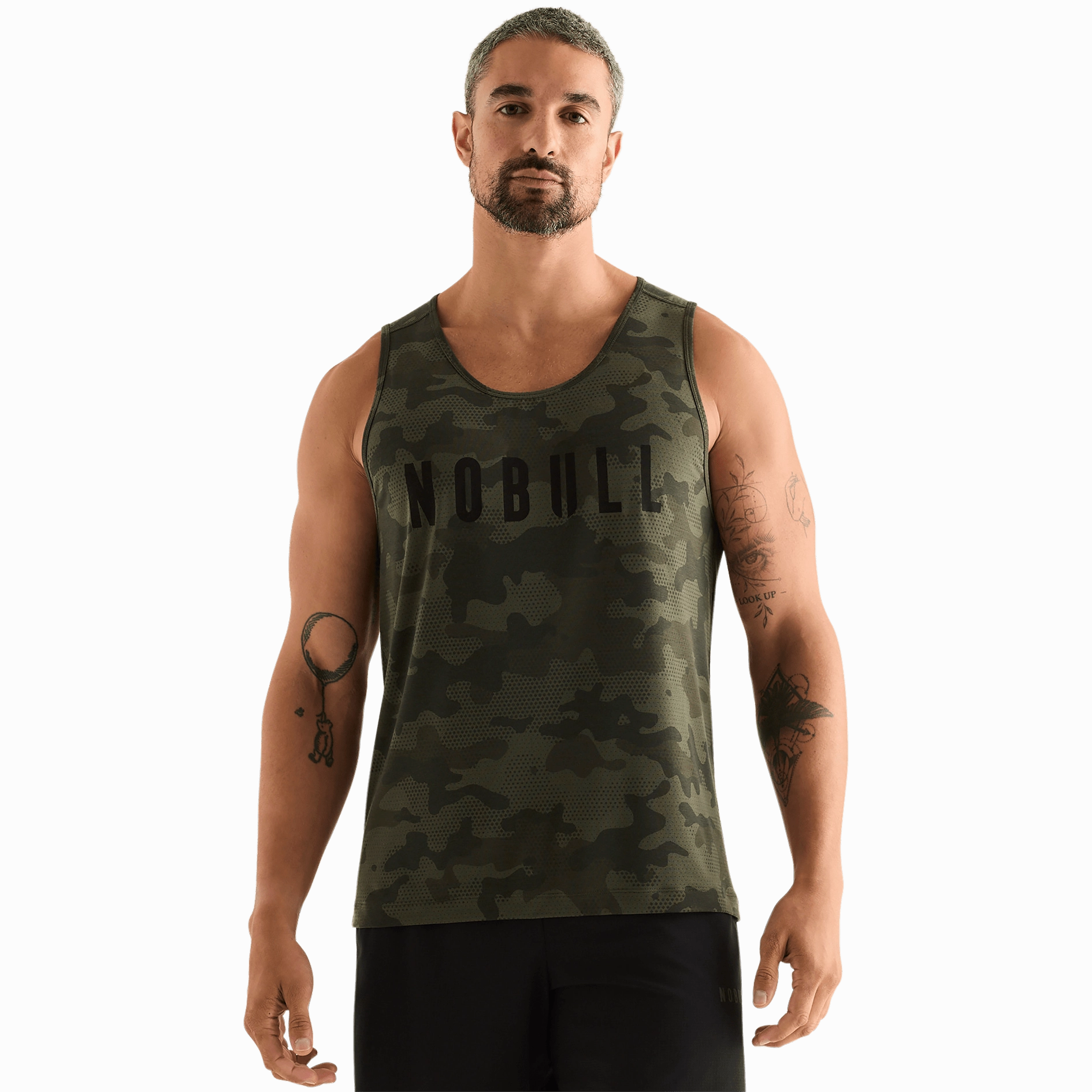 Men's Camo NOBULL Tank Elasticated Hem