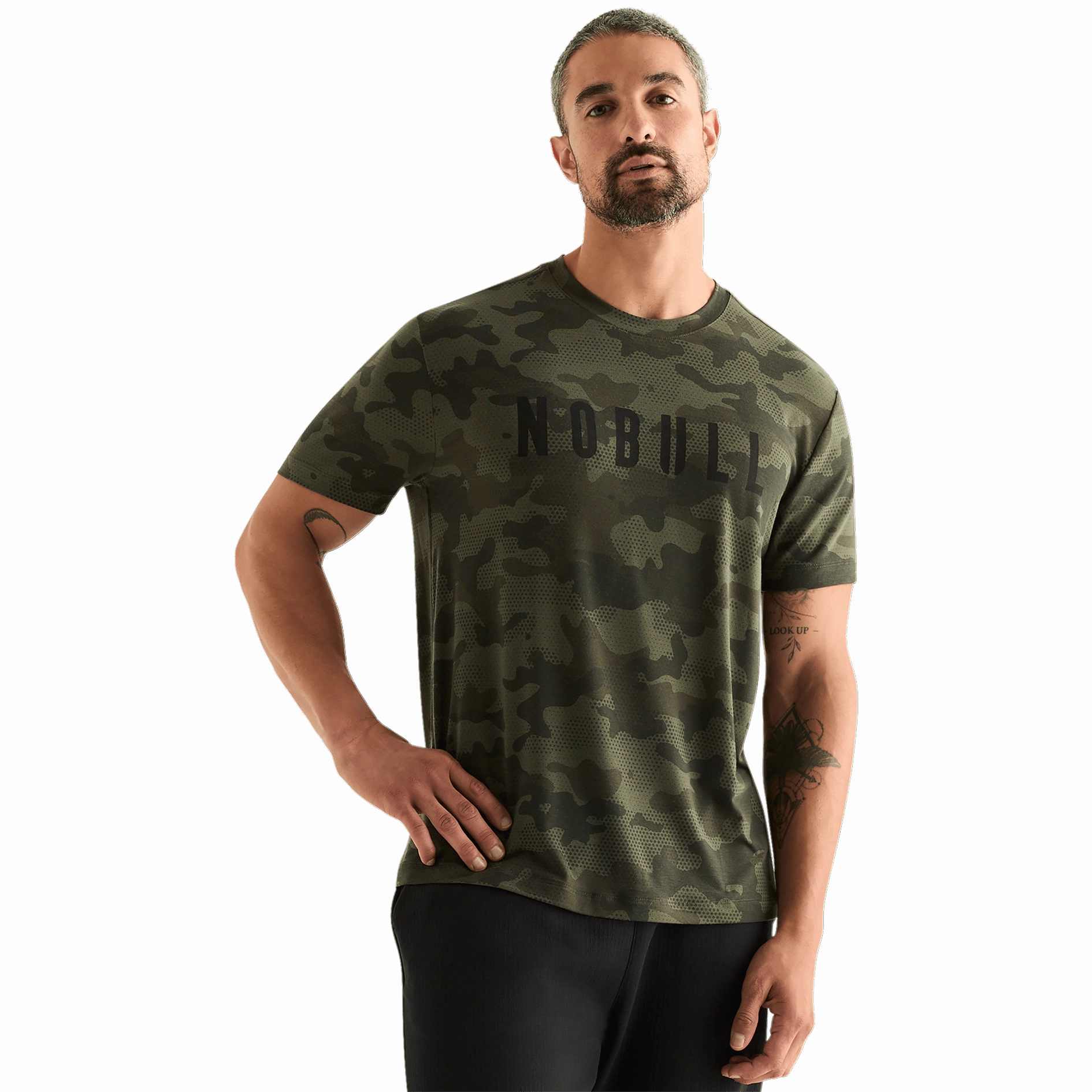 Men's Camo NOBULL Tee Built In Filter Layer