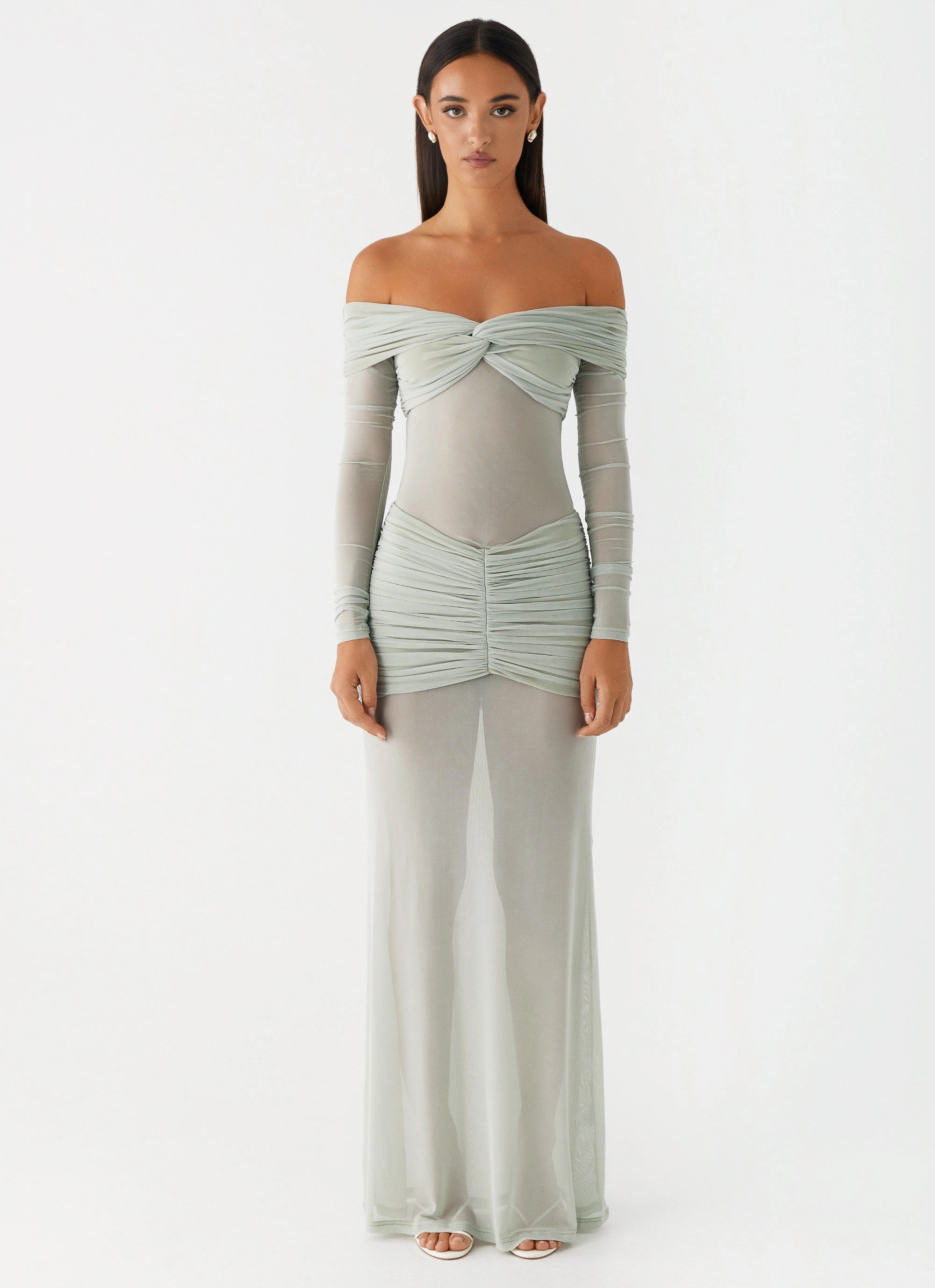 Mercy Maxi Dress - Sage Urban Aesthetic Shade Glow
