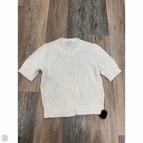 Cozy Waistband Comfort Stretch Sweater Short Sleeve Designer By Alex Mill In White, Size: Xs