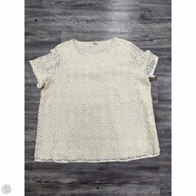 Top Short Sleeve By Like Love In Cream, Size: 3x ComfortFirst Summer Wardrobe