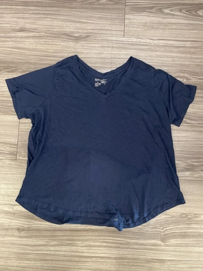 Active Layers Top Short Sleeve Basic By Terra & Sky In Blue, Size: 2x