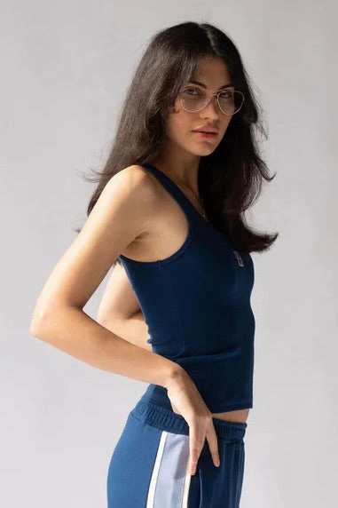 Mio Estate Blue Tank Odor Resistant Relaxed Dress