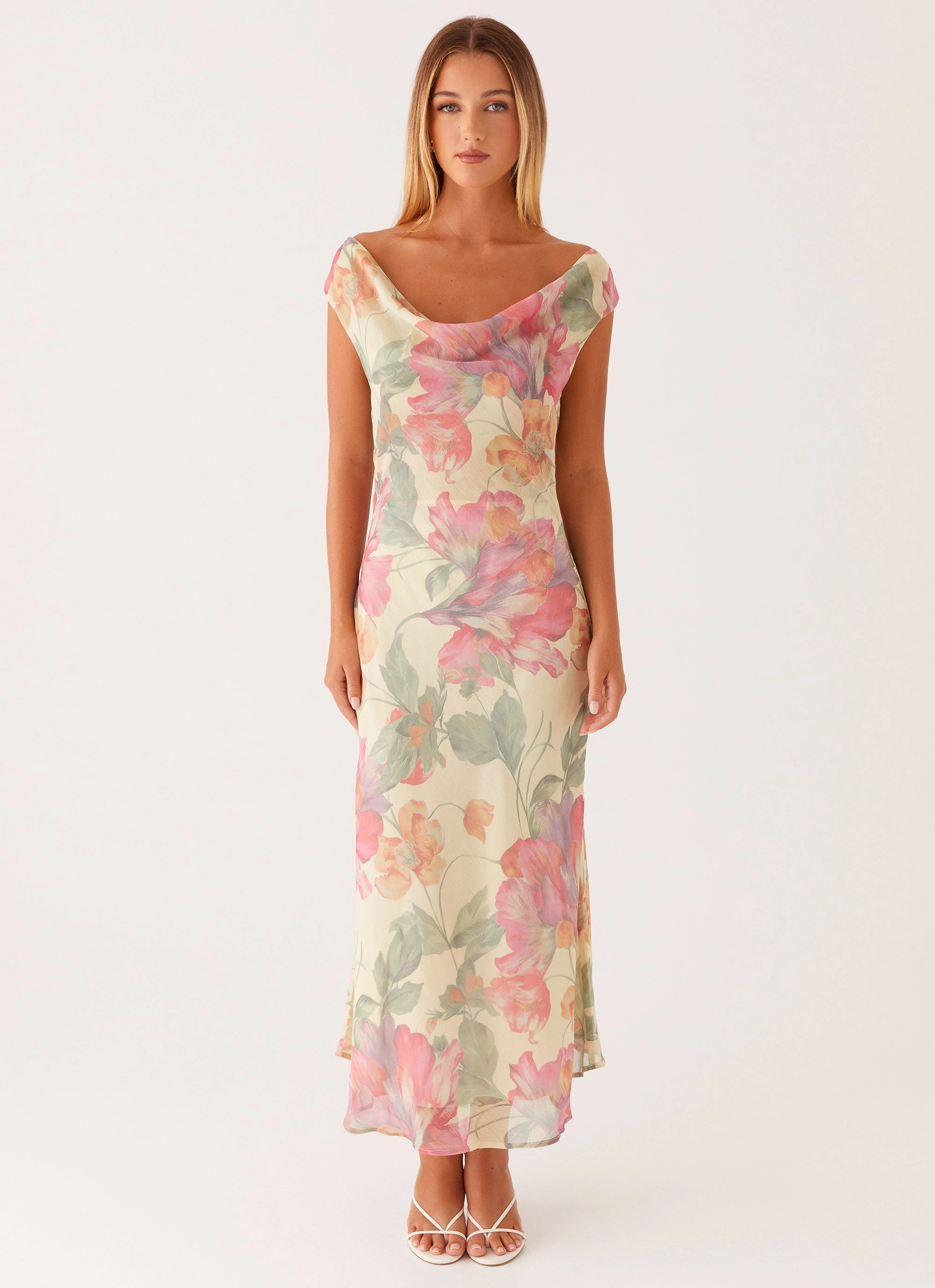 Smooth Mood Role Model Maxi Dress - Yellow Peony