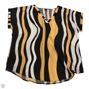 Ethically Sourced Materials Eco Certified Textile Top Short Sleeve By Shein In Multi-colored, Size: 4x