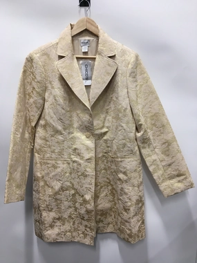 Waterproof Zipper Closure Fleece Backing Jacket Other By Chicos  Size: L