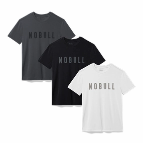 Men's NOBULL Signature Tee 3 Pack - Core FlexibleMobility Classic Crew Neck