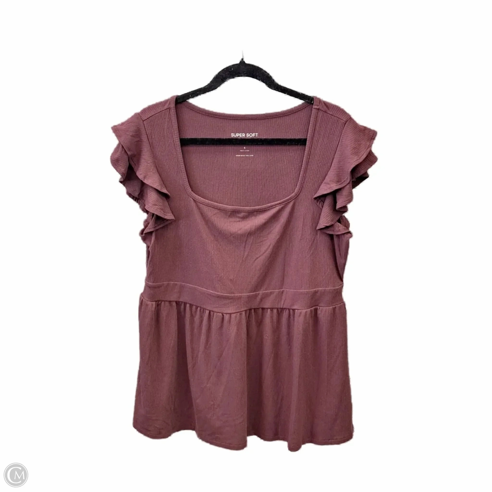 Top Short Sleeve By Torrid In Purple, Size: 1x Durable Ribbed Hem All-Season Wear