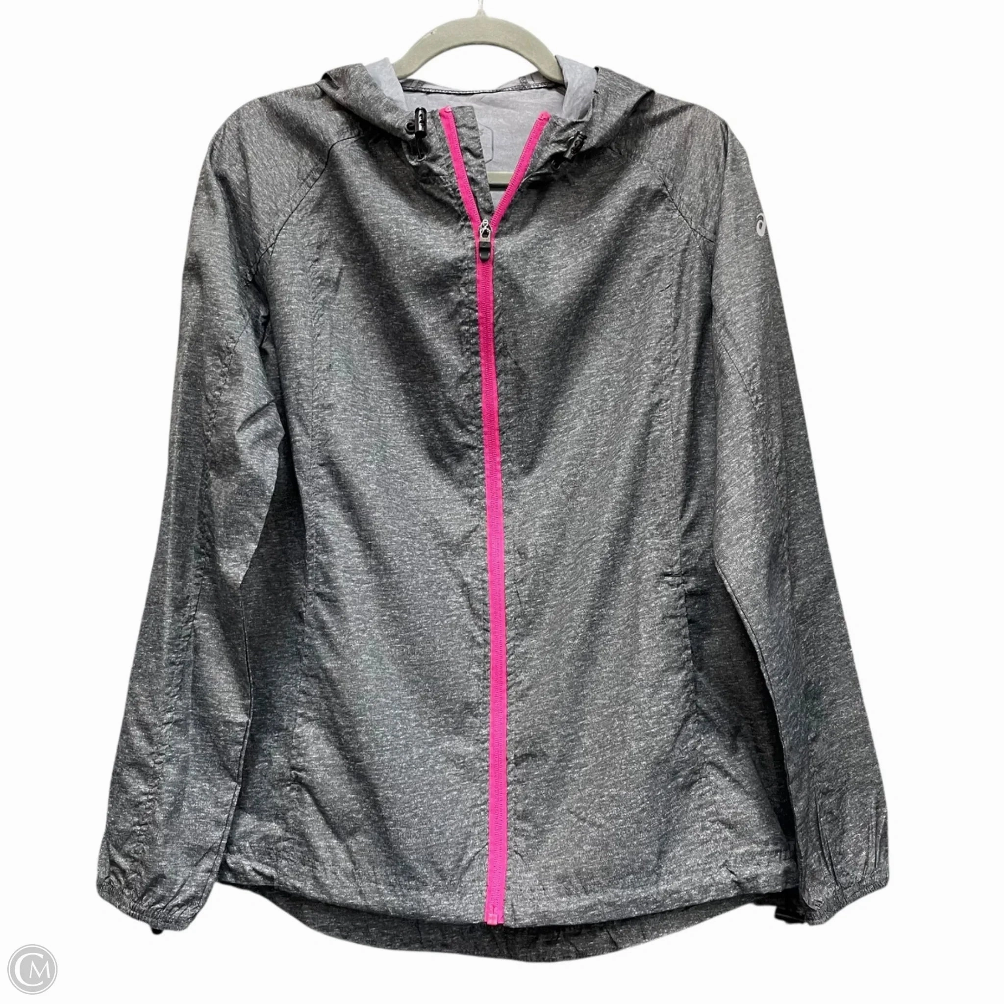 Jacket Windbreaker By Asics In Grey, Size: L Compact Design ErgonomicCut