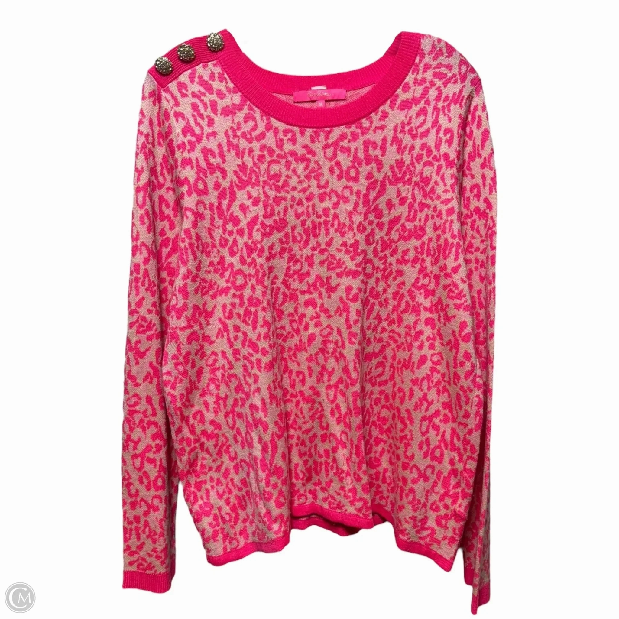 Morgan Jacquard Sweater Designer By Lilly Pulitzer In My Favorite Spot, Size: XL Warm Layer Fit