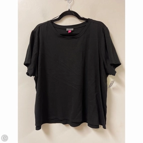 Trendy Fashion budget-friendly Top Short Sleeve By Vince Camuto In Black, Size: 2x