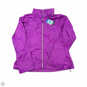 Jacket Windbreaker By Columbia In Purple, Size: L City Chill Style Stretch Enhanced Mobility Zones