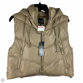 Multi Purpose Layer Jacket Puffer & Quilted By Love Tree In Beige, Size: L