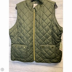 Secure Chest Pocket Sustainable Recycled Material Vest Puffer & Quilted By St Johns Bay In Green, Size: 0x