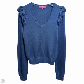 Quick Dry Fit Nassandra Fringe Sweater Designer By Lilly Pulitzer In Blue, Size: M