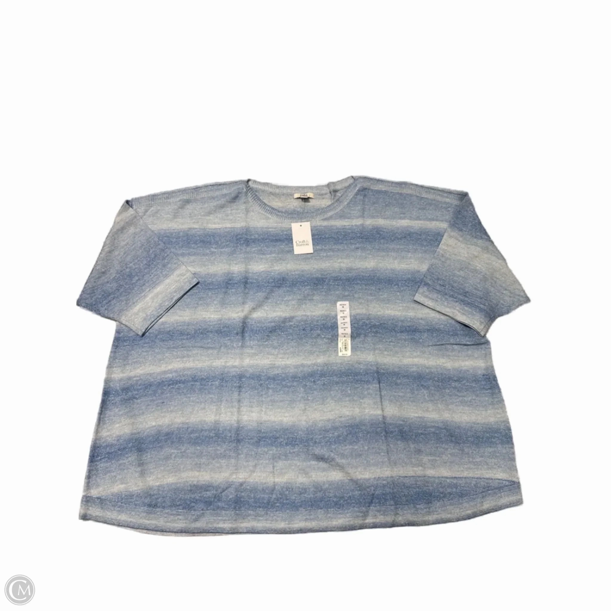 Fashion Must-Have New! Top Short Sleeve By Croft And Barrow In Blue, Size: 4x