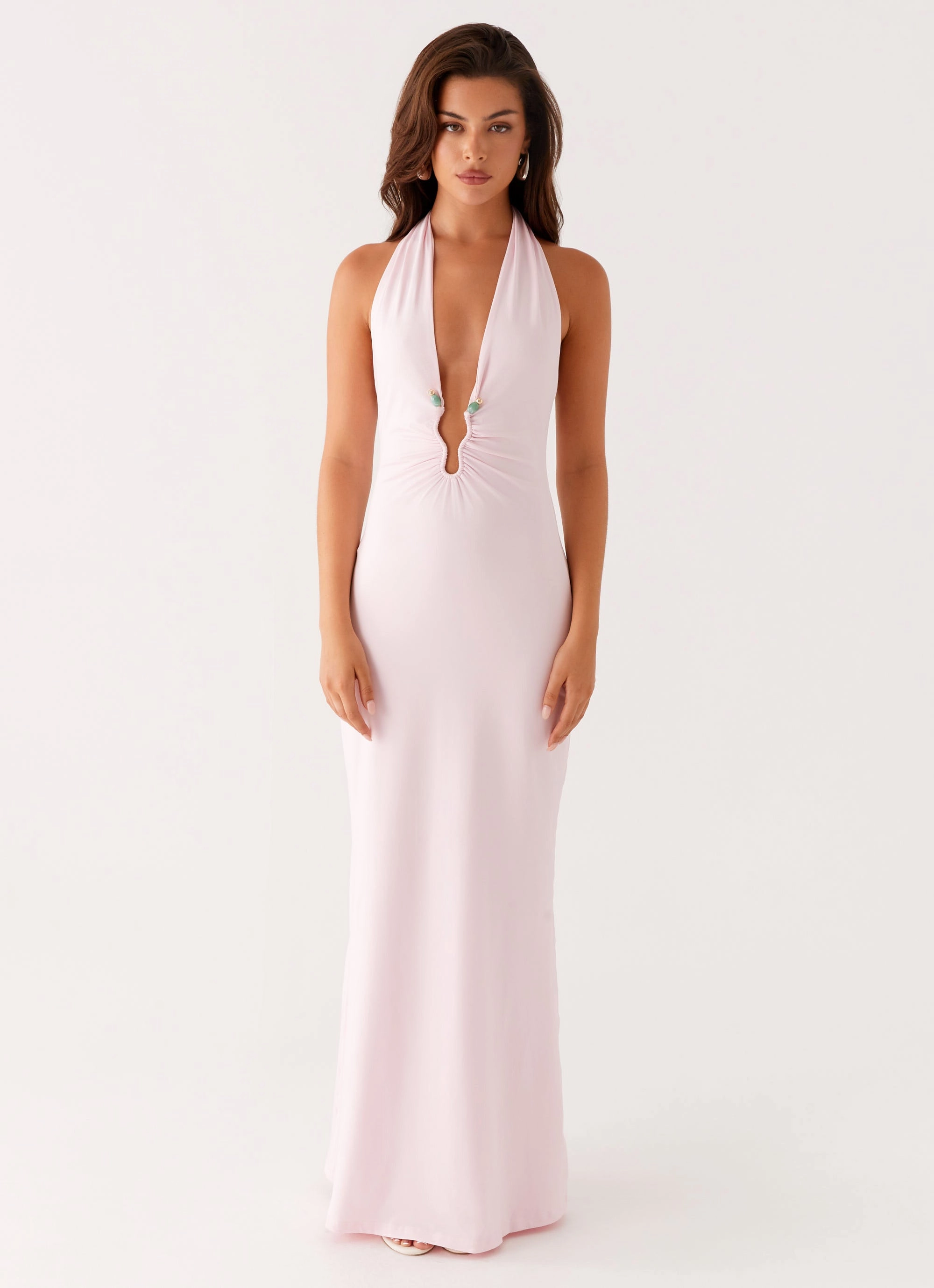 Matte-Lining Perfect Design Nicola Maxi Dress - Pink