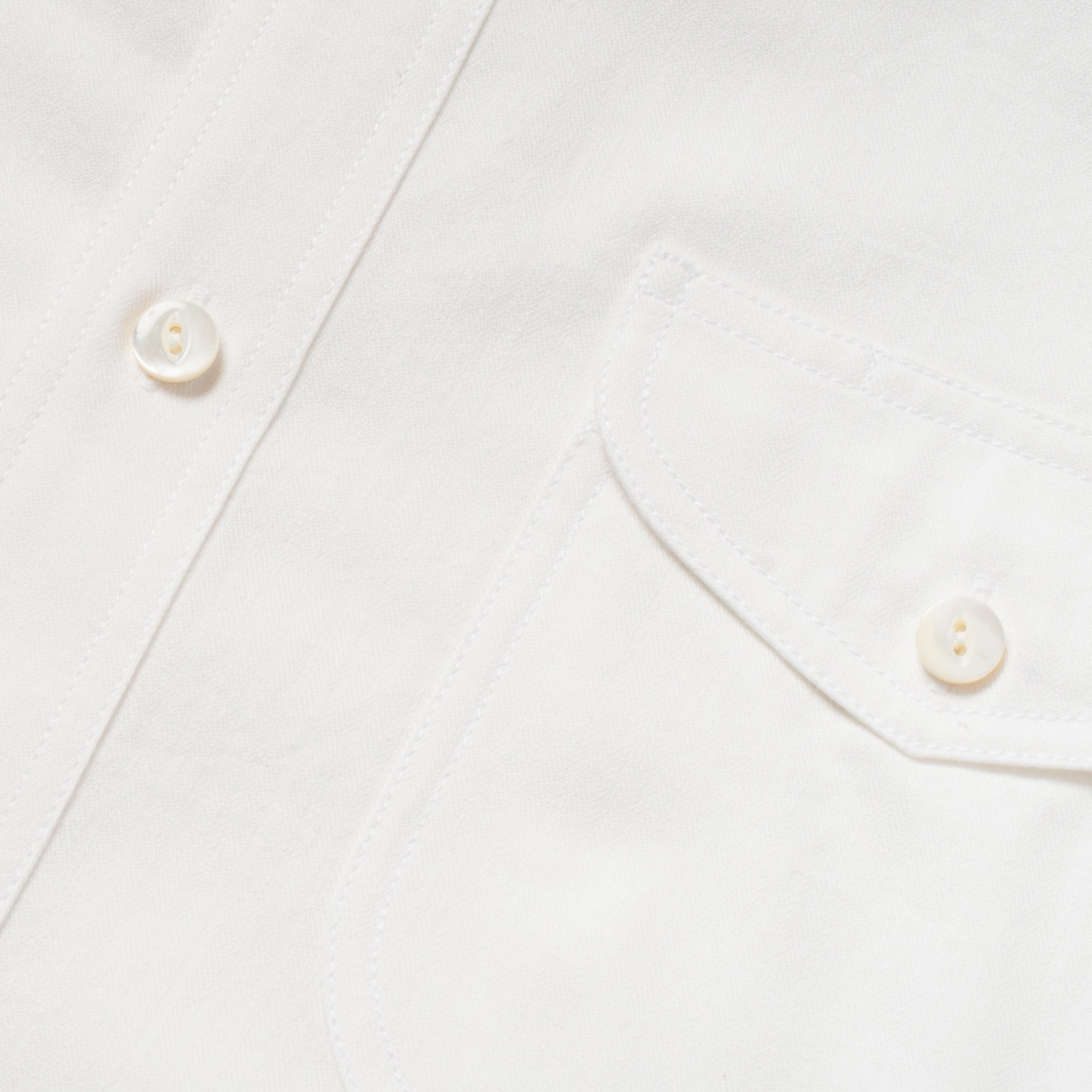 Layering Essential Teardrop Work Shirt White HBT