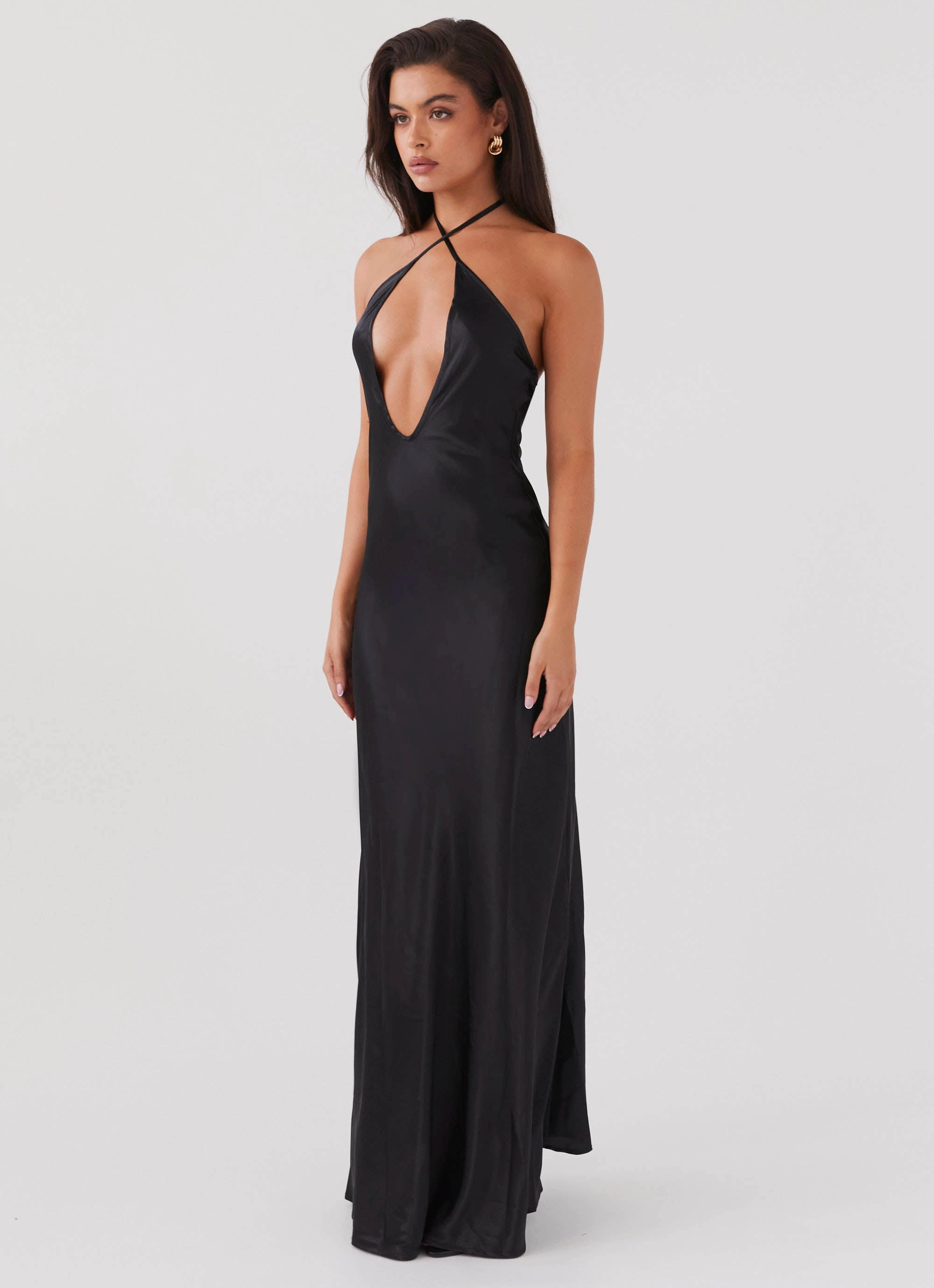 Charming Fit Noir Symphony Maxi Dress - Black