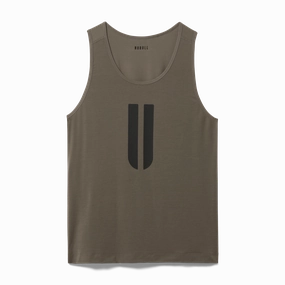 Men's U Tank Contoured Armhole Design Lightweight Weave Material