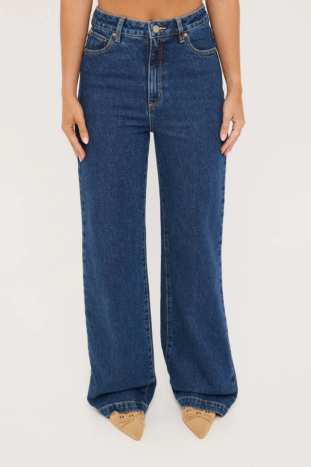 94 High Wide Tara Mid Blue Denim Jean Non Restrictive Fit