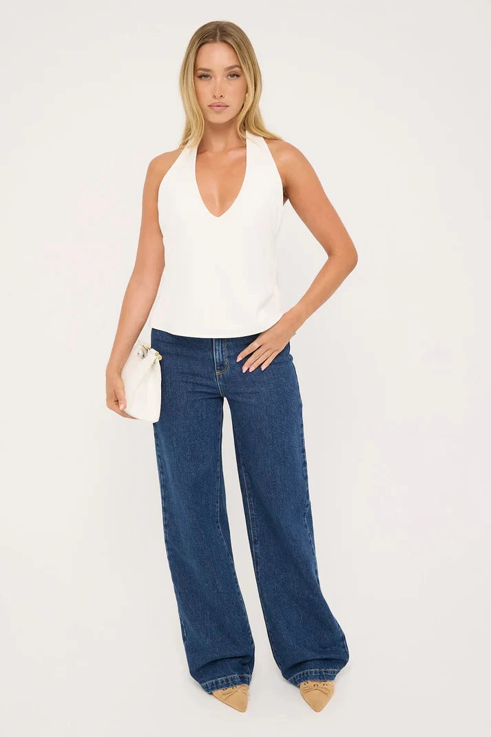 94 High Wide Tara Mid Blue Denim Jean On The Go Flexible Material