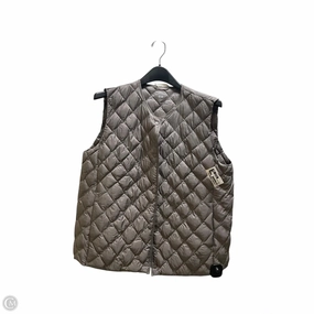 Soft Fleece Interior Vest Puffer & Quilted By Cmf In Grey, Size: L