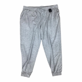 Athletic Pants By Eileen Fisher In Grey, Size:1X MoistureWickingLining CompressionSupport