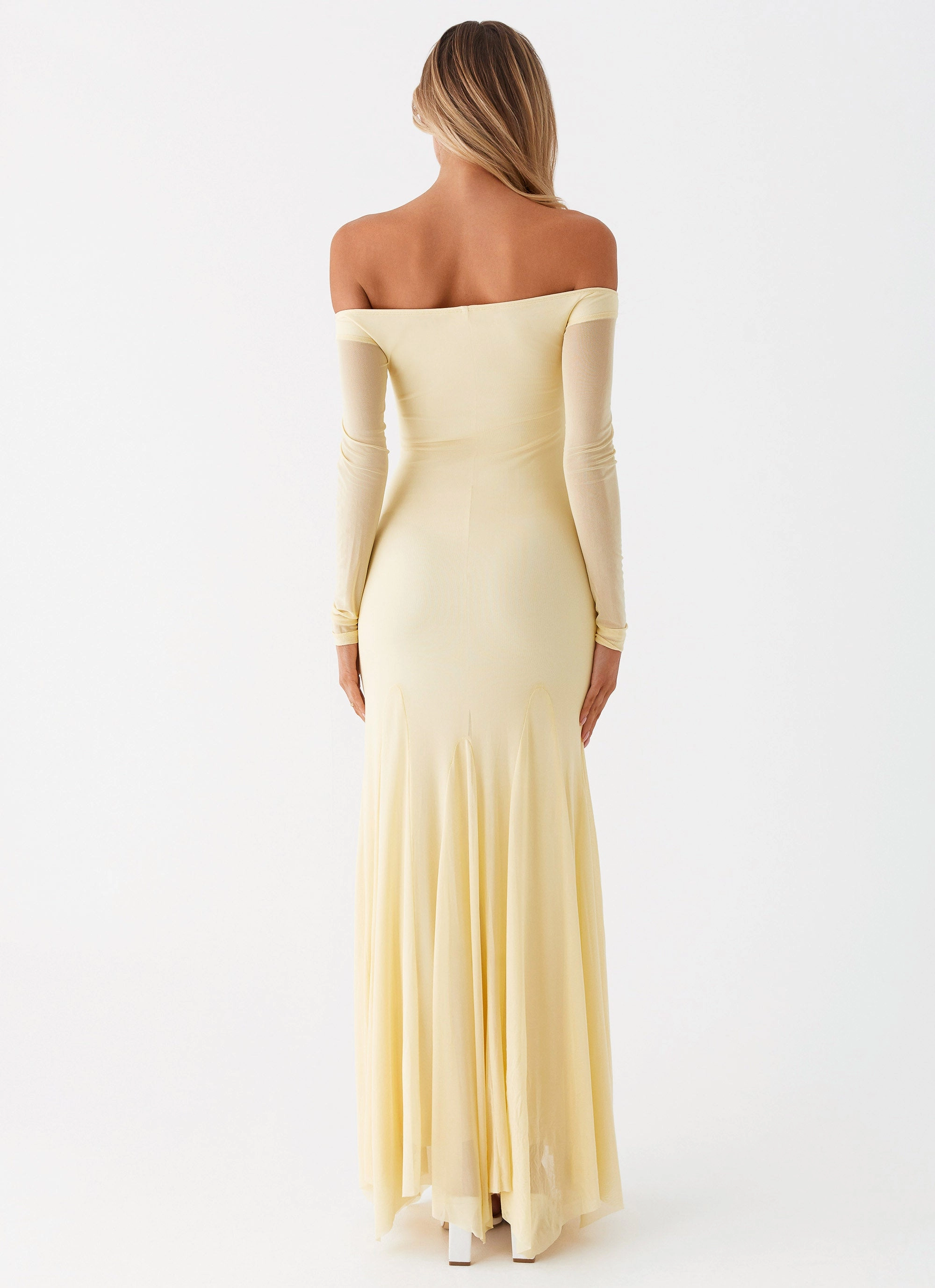 Waist Seam Maribel Maxi Dress - Yellow