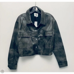 Jacket Other By Almost Famous In Grey, Size: Xl retro look Convertible Collar Design