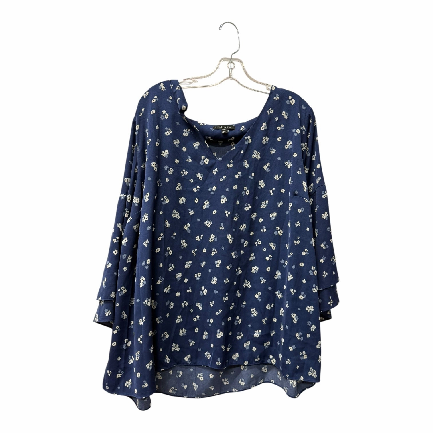Top Ss By Lane Bryant In Blue, Size:3X Anti Static Treatment