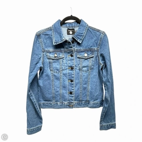 Seamless Bonding Jacket Denim By Boohoo Boutique In Blue Denim, Size: 6