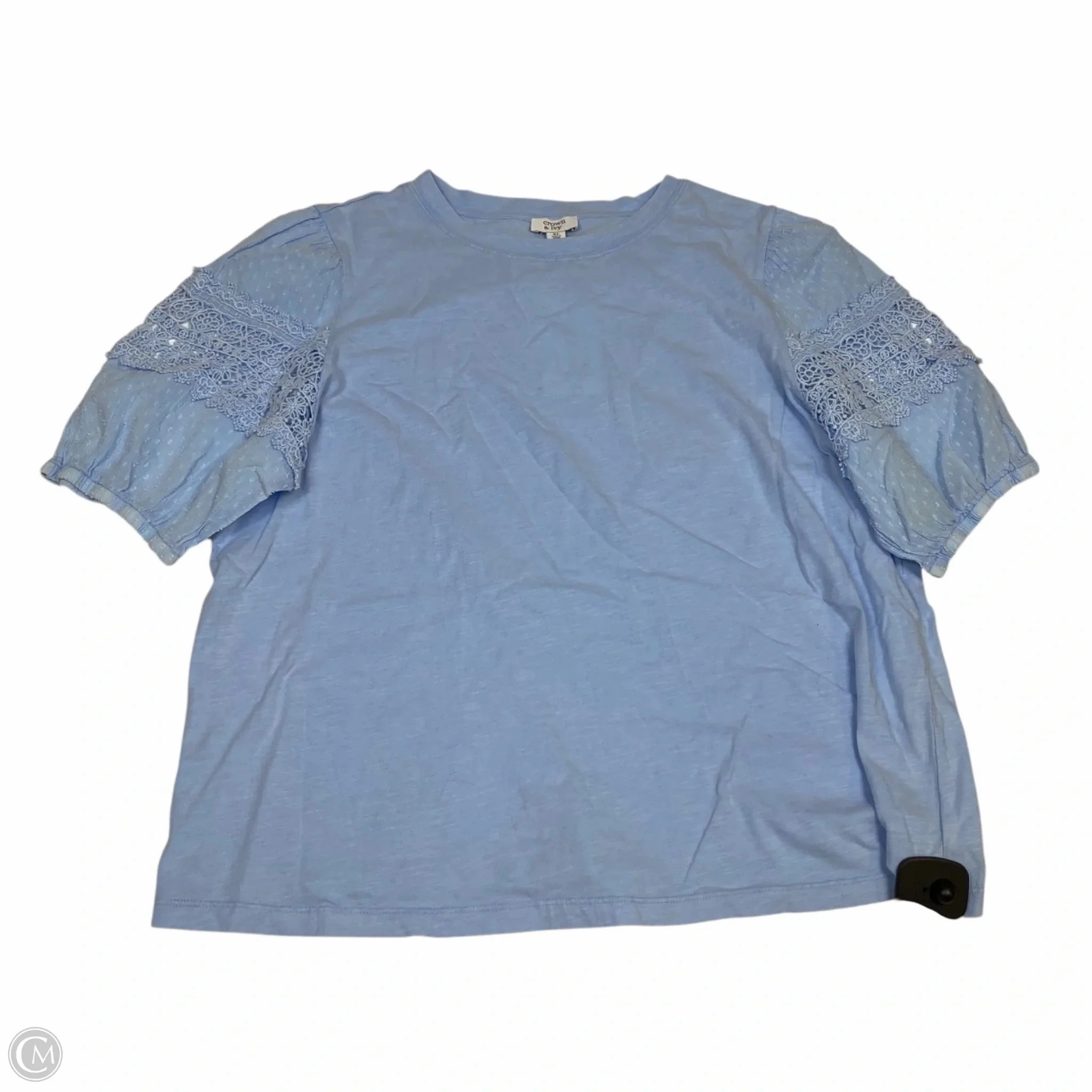 Top Short Sleeve By Crown And Ivy In Blue, Size: Xl Easy Layering