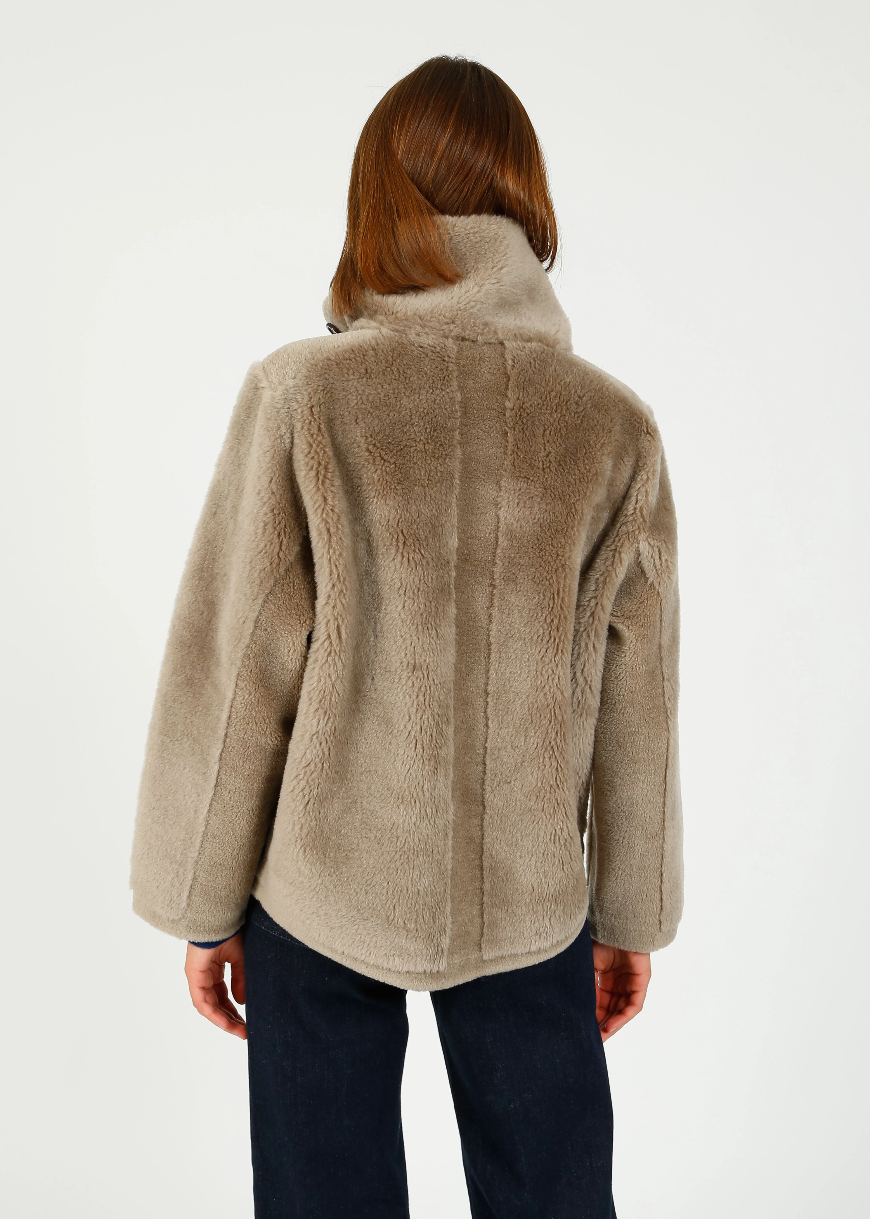 Fall Outfit Oakwood Assietta Lily Fur Coat in Taupe