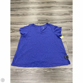 anniversary Top Short Sleeve Basic By Cynthia Rowley In Purple, Size: 2x