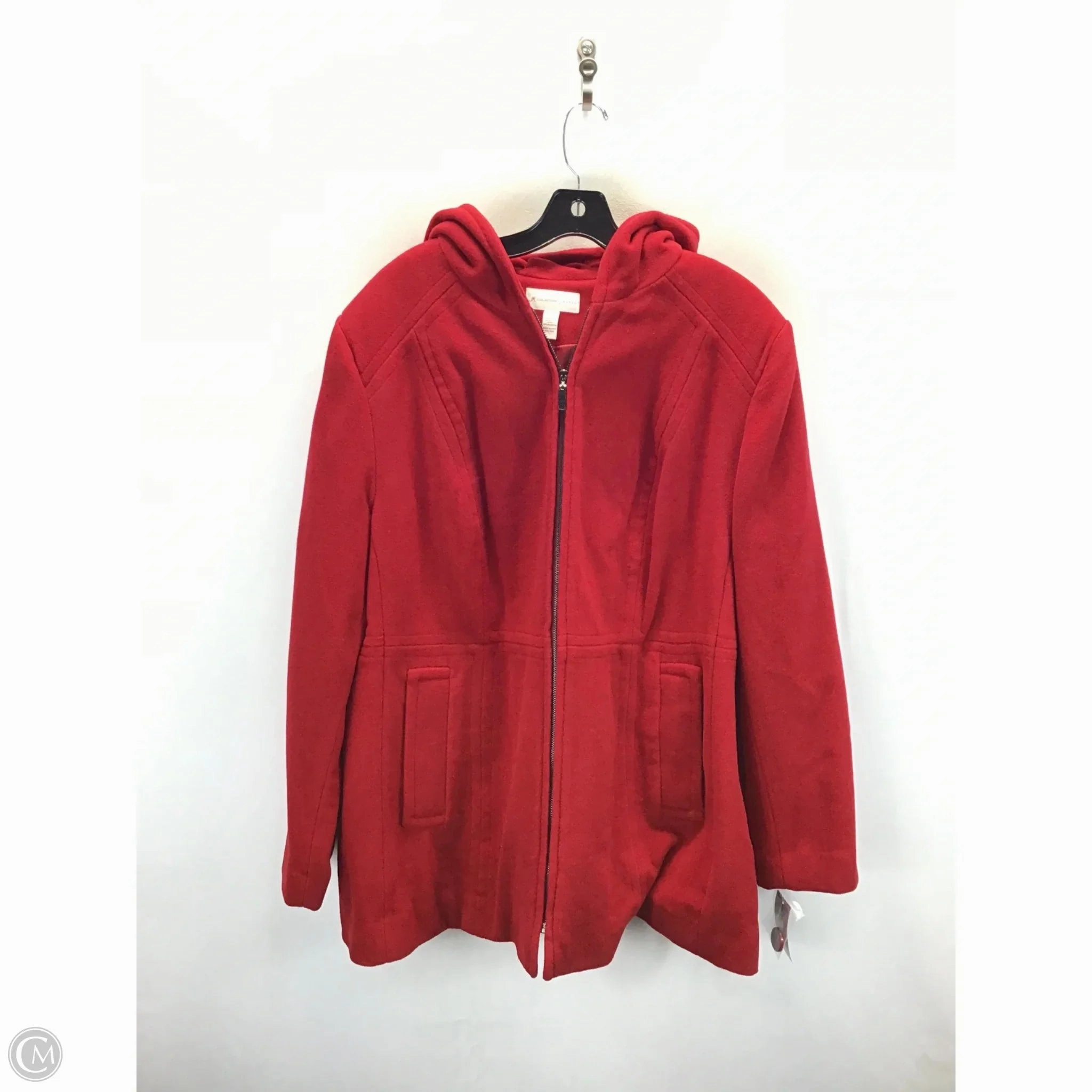 Anti Glare Trim Coat Wool By Jm Collections In Red, Size: 20