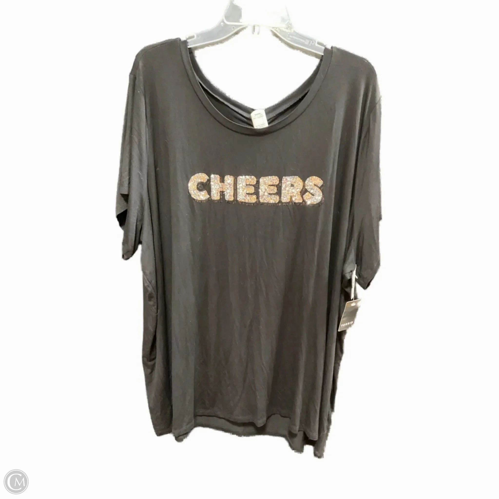 Top Short Sleeve By Torrid In Black, Size: 4x Stretch Fit Design Ultra Soft Finish