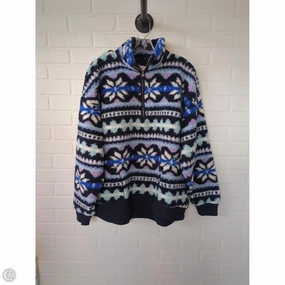 Practical Design Jacket Fleece By Aerie In Blue & White, Size: M