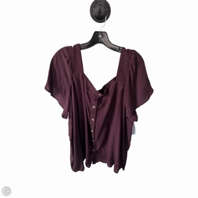 Chilly Layer Top Short Sleeve By Torrid In Purple, Size: 4x