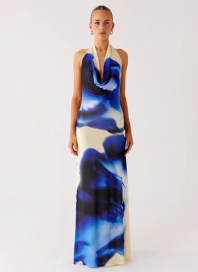 Red Carpet Only A Feeling Cowl Neck Maxi Dress - Heirloom Floral