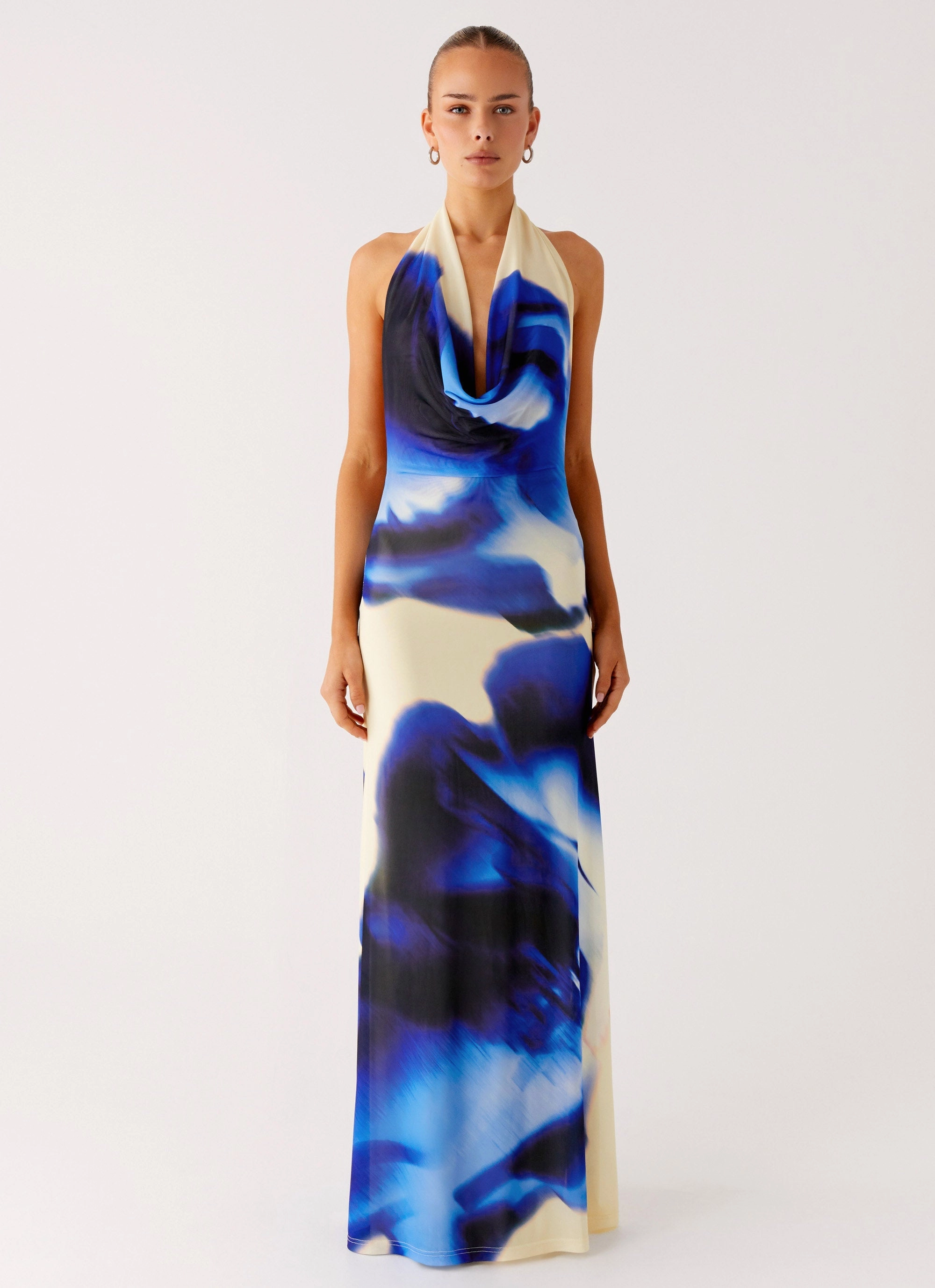 Red Carpet Only A Feeling Cowl Neck Maxi Dress - Heirloom Floral