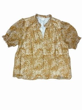 Light Outfit Orange Top Short Sleeve Ava & Viv, Size 2x