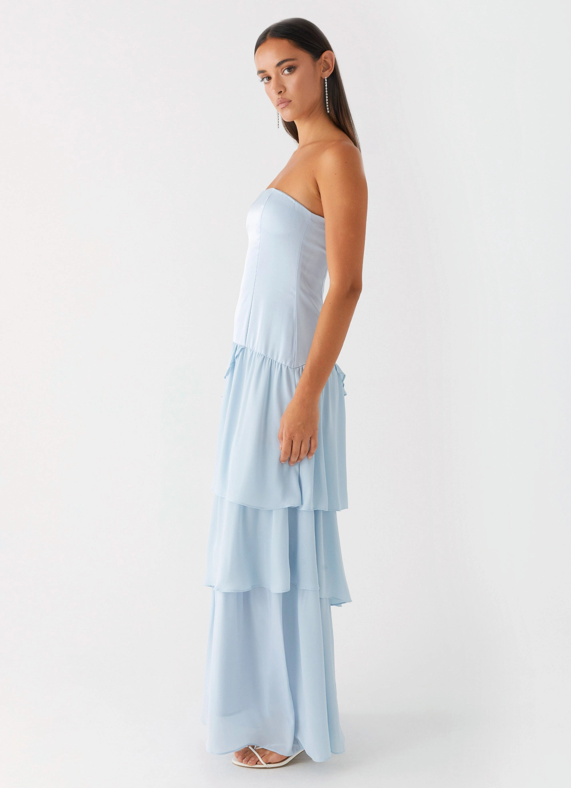 Color Glow Casual Smart Our Story Maxi Dress - Pastel Blue