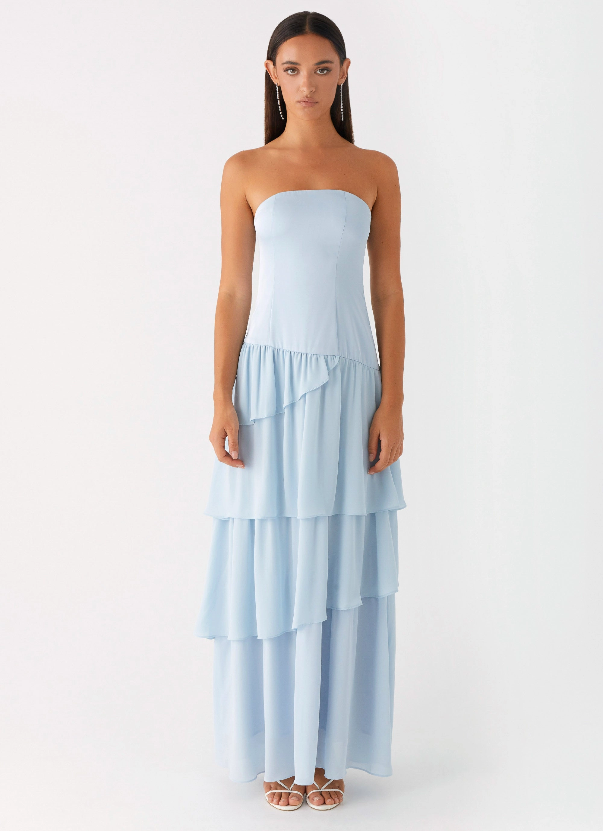 Our Story Maxi Dress - Pastel Blue Dreamy Presence Saturated Hue