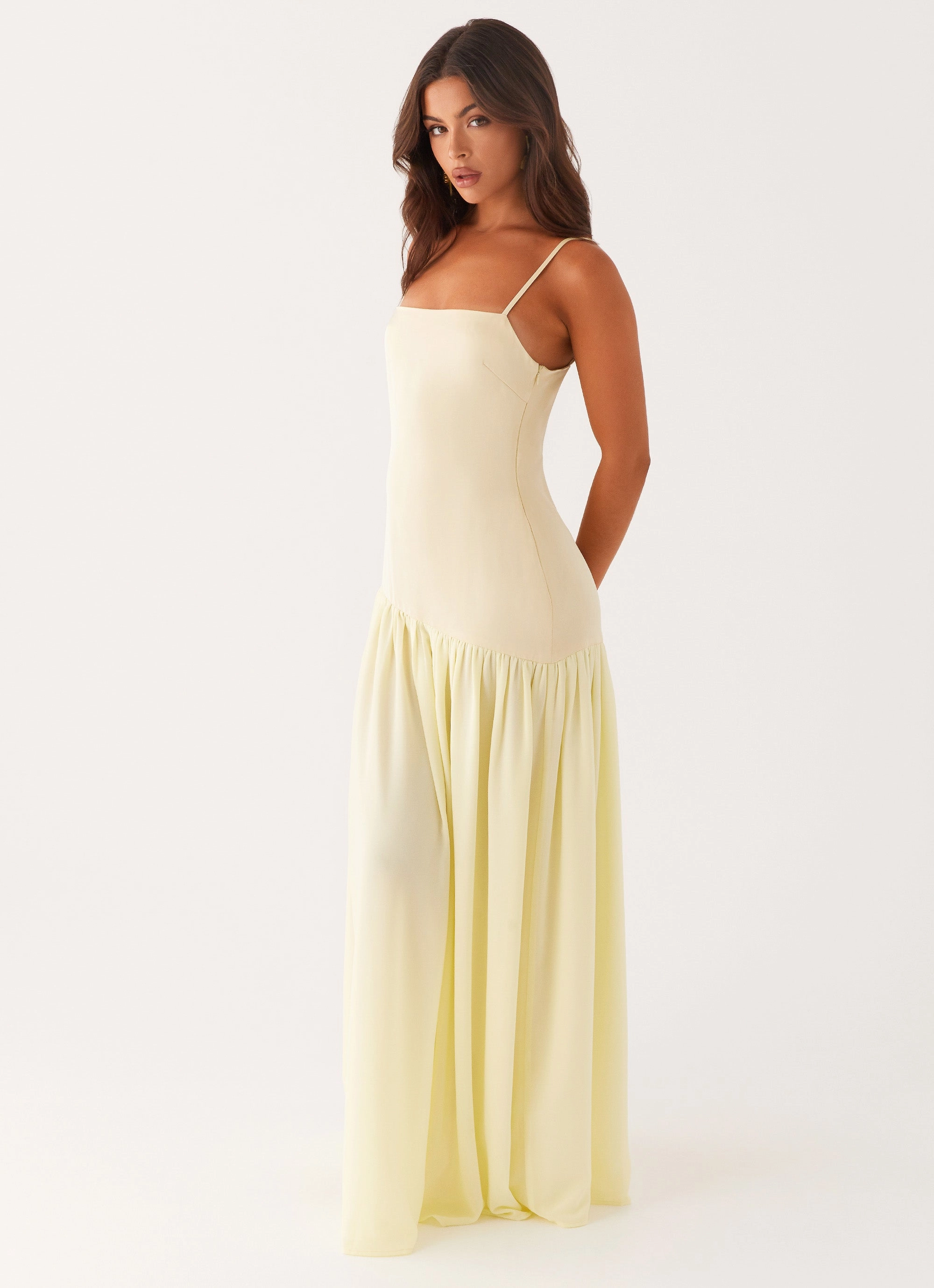 Calm Shine Everyday-Use Asteria Maxi Dress - Yellow