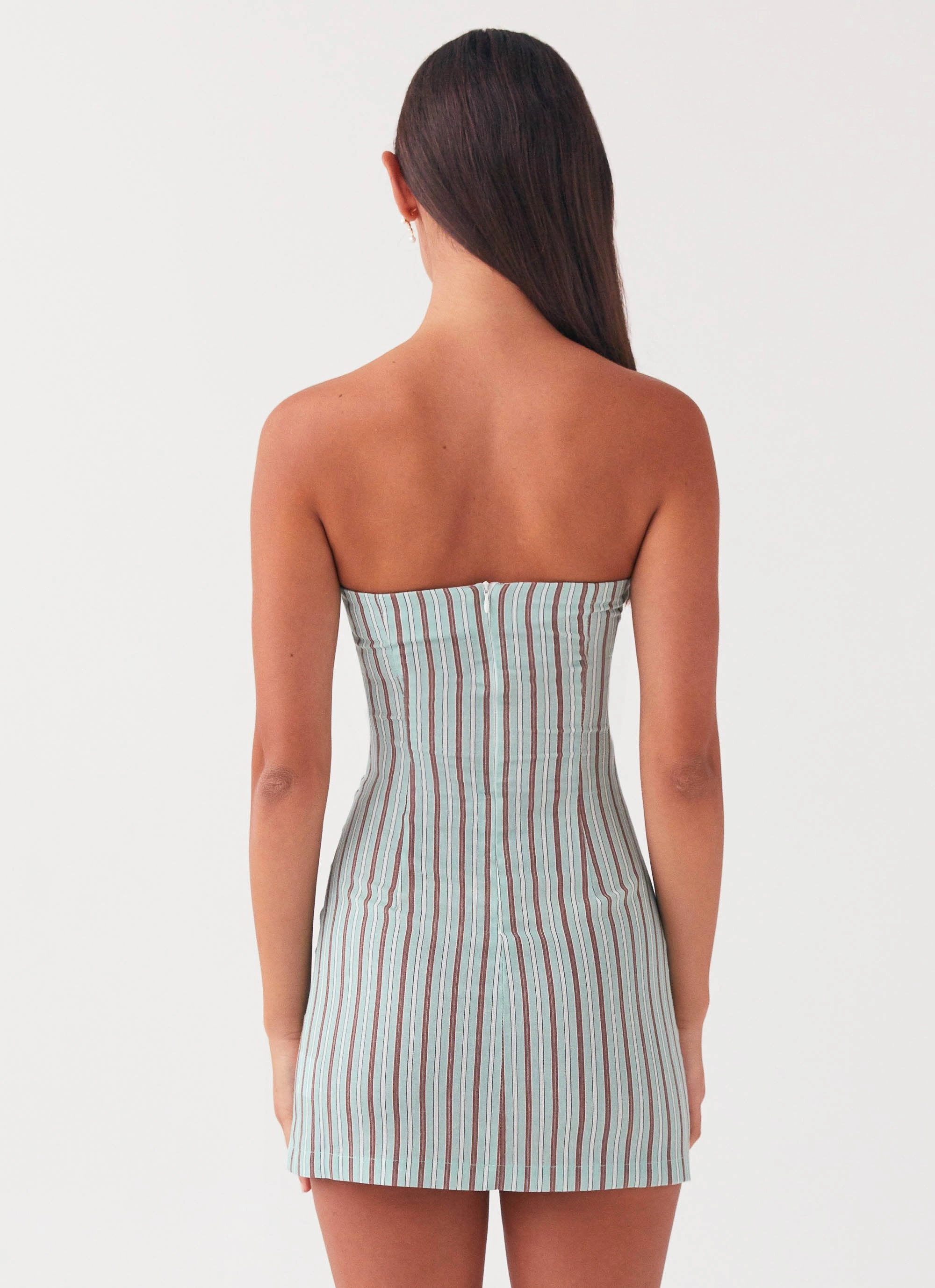 Noline Linen Mini Dress - Coastal Stripe Everyday Use
