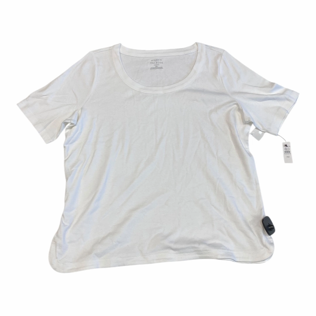 Basic Layering Top Ss By Rafaella In White, Size:1X